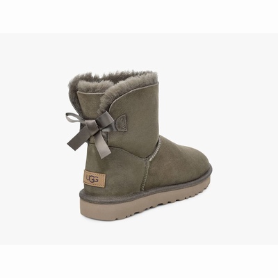 Botas UGG Mini Bailey Bow II Mulher Marrom | PT-RLGBE